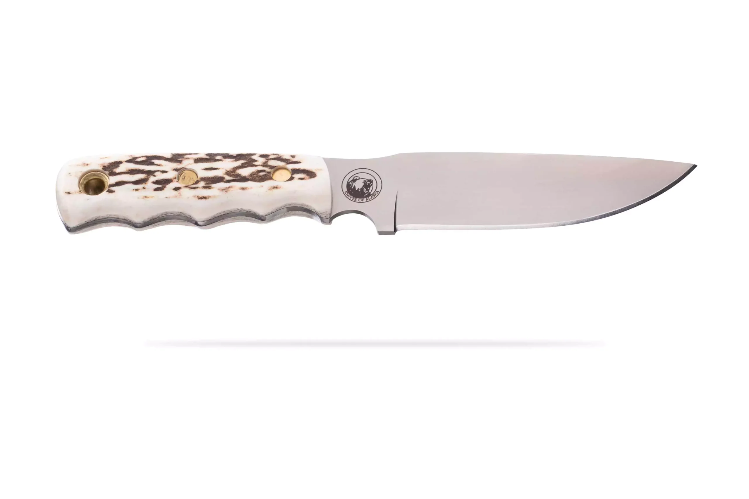 Bush Camp knife with stag handle and D2 tool steel blade