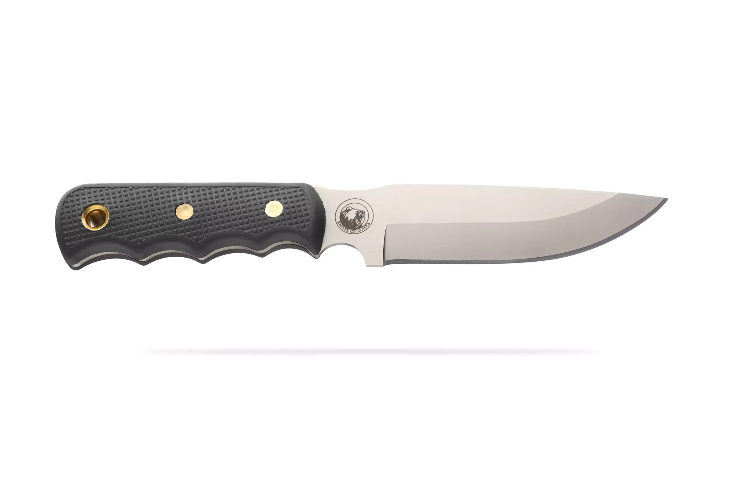 Knives of Alaska Bush Camp knife with Suregrip handle and D2 tool steel blade
