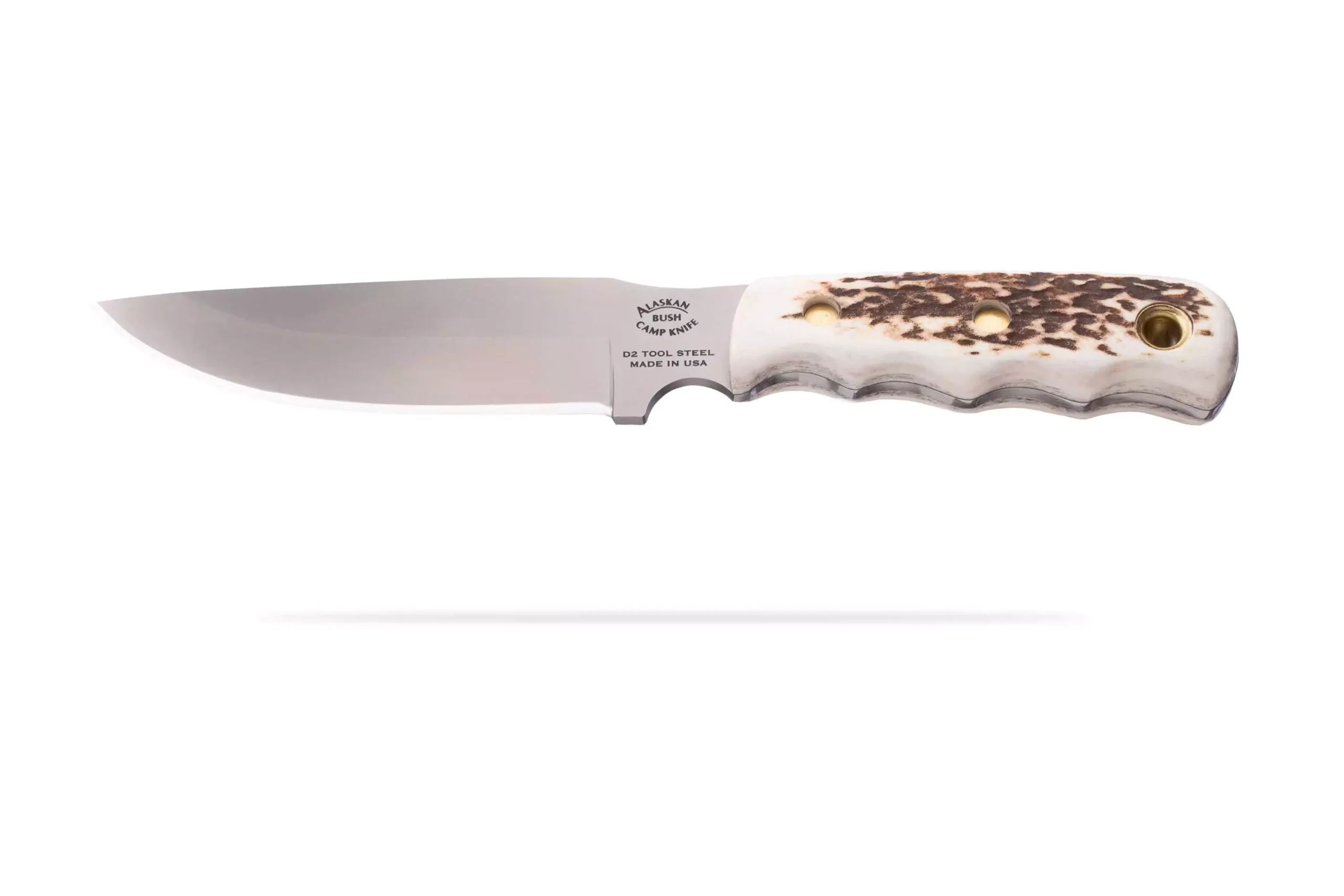Knives of Alaska Bush Camp knife with Suregrip handle and D2 tool steel blade