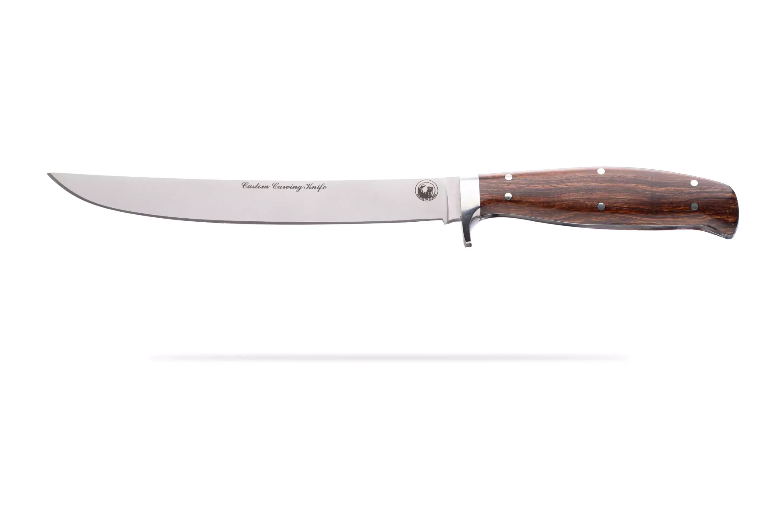 Knives of Alaska custom carving knife with ironwood handle and 440C stainless steel blade