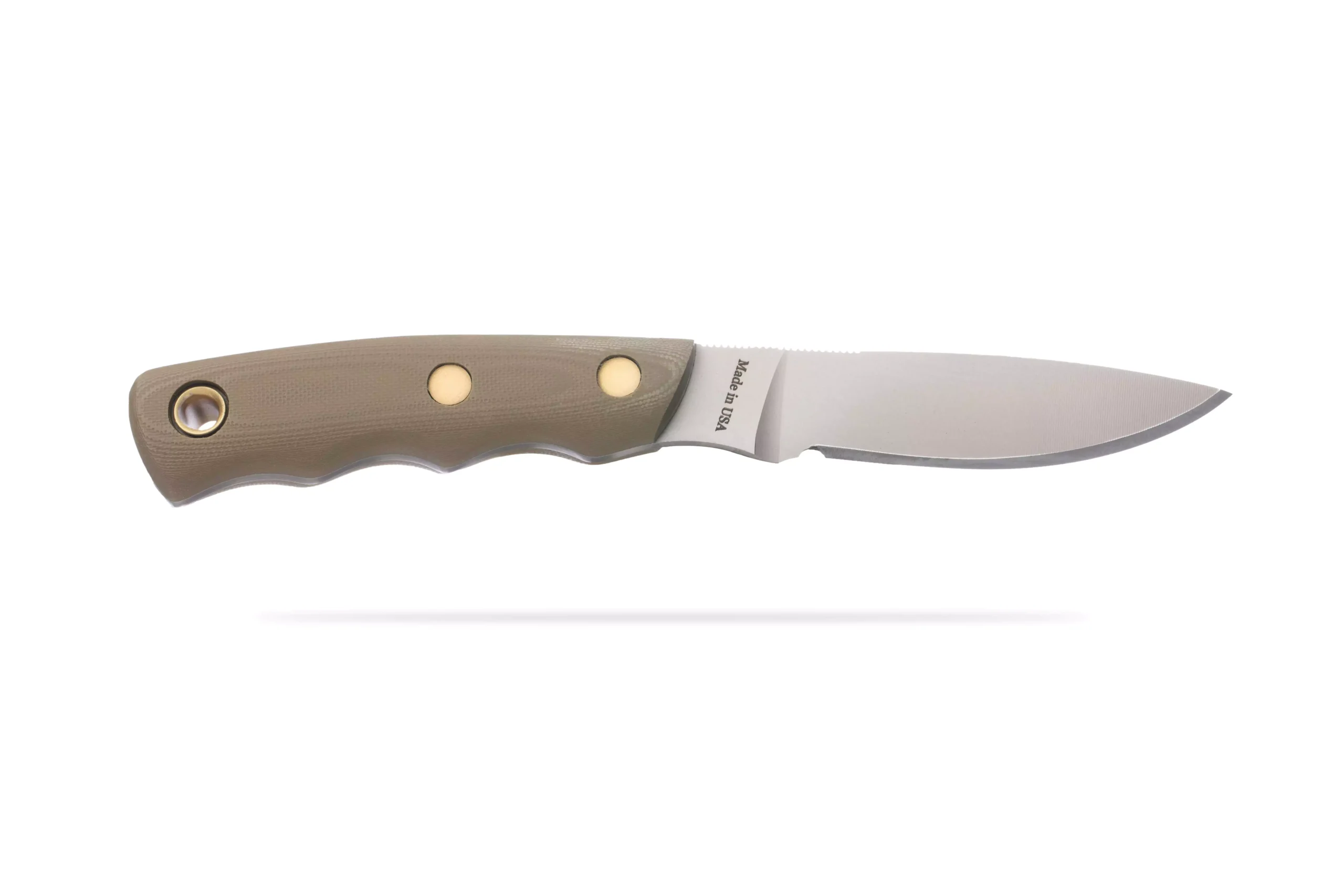 Alpha Wolf hunting knife with OD green G10 handle and Magnacut steel blade