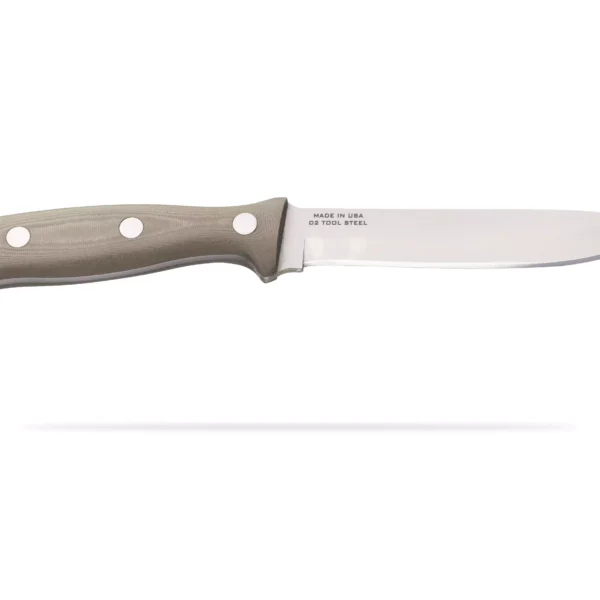 Defense Survival fixed blade knife featuring a D2 steel blade and a G10 handle, designed for tactical, survival, and outdoor use.