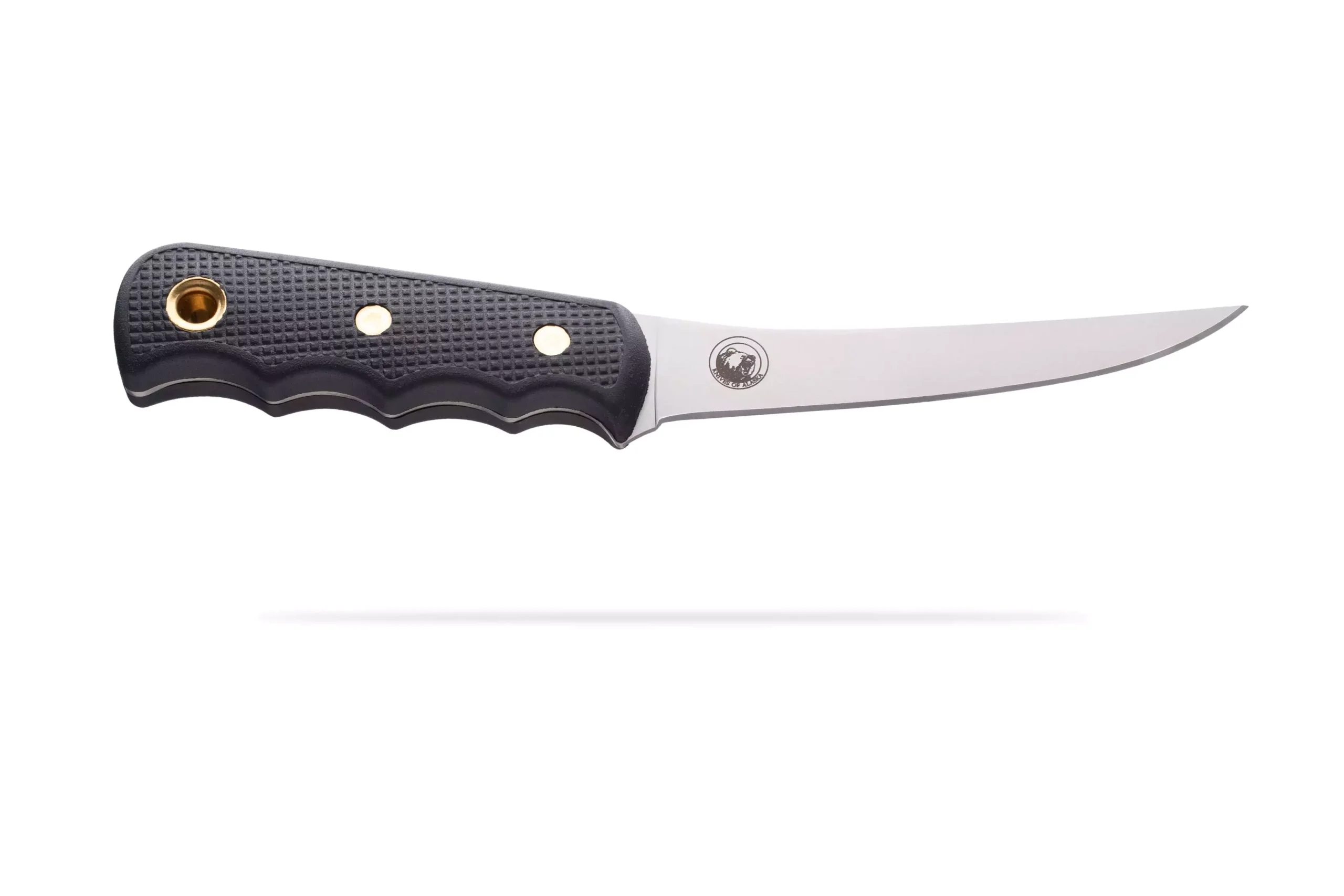 Pro boning knife with semi flexible stainless steel blade and Sure Grip handle, ideal for precision meat cutting and processing.