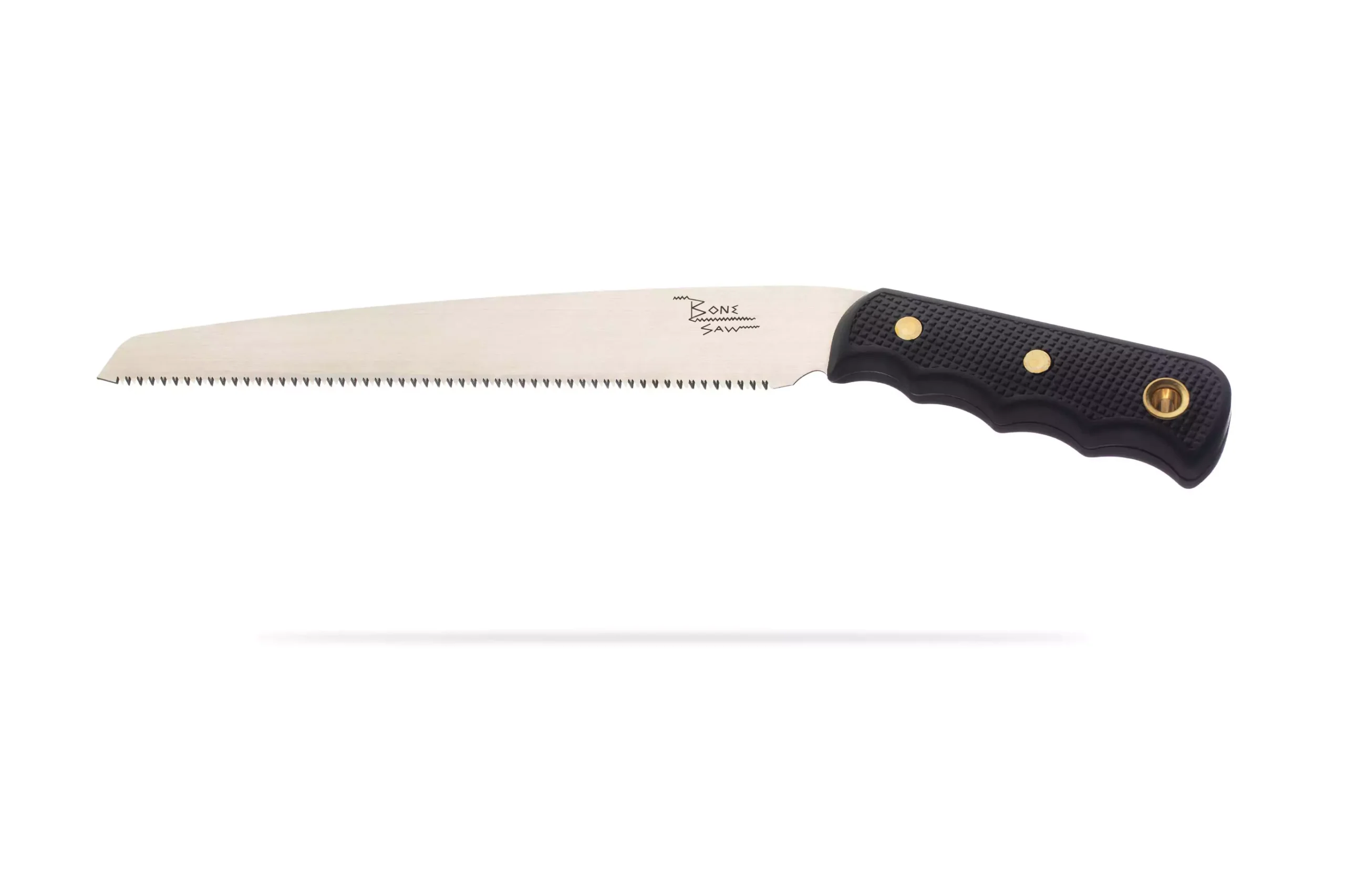 Knives of Alaska wood saw and bone saw with SureGrip handles and sheath