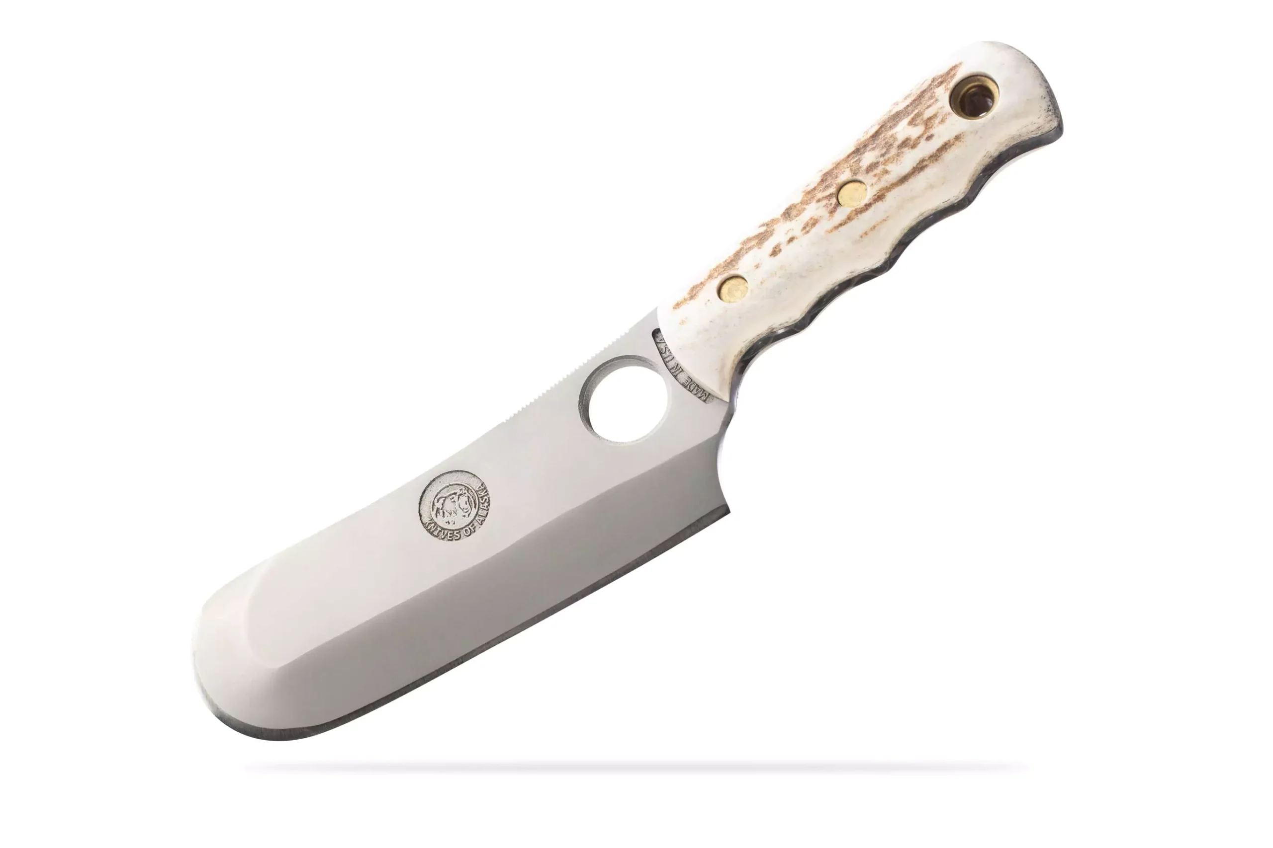 Knives of Alaska Brown Bear knife with stag handle