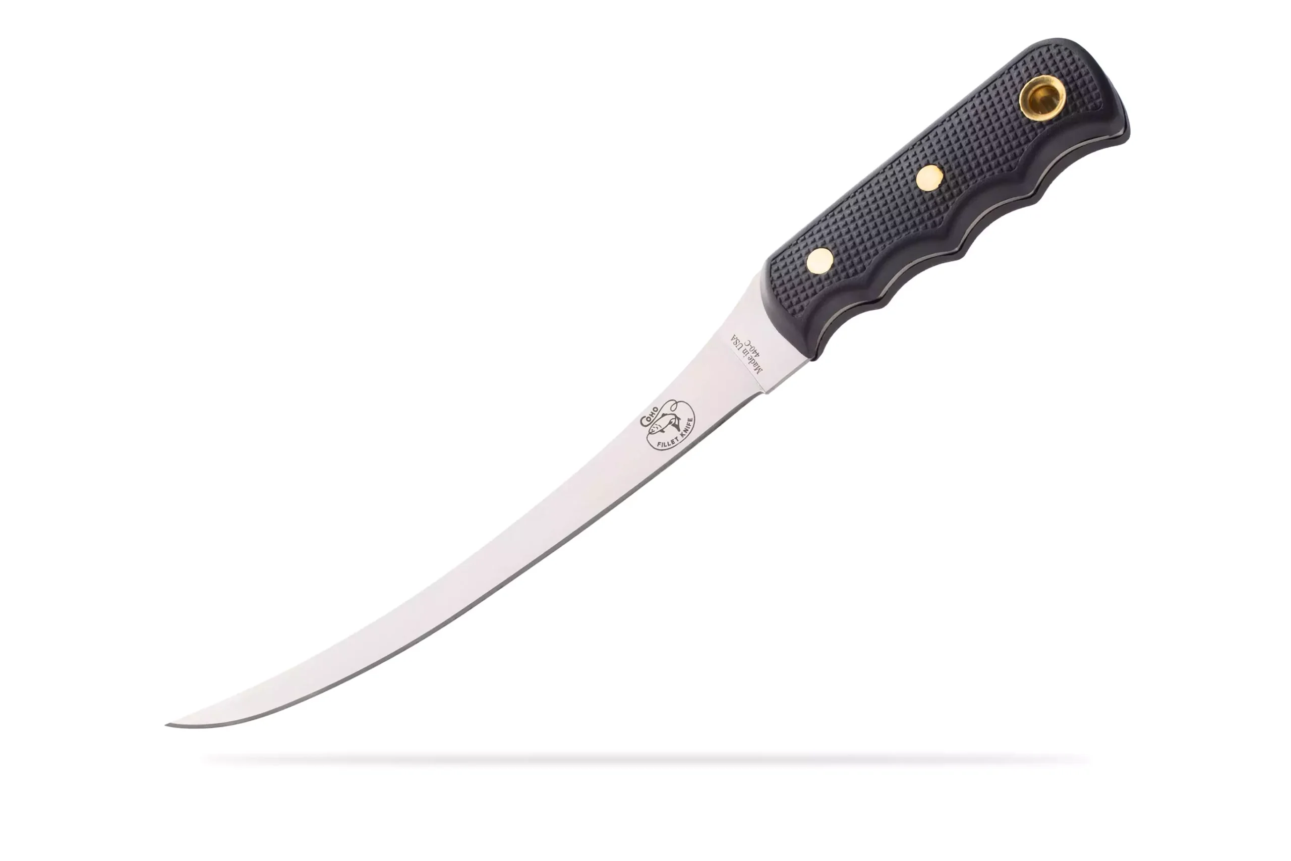 Knives of Alaska Coho Fillet Knife with 440C stainless steel blade and Suregrip handle
