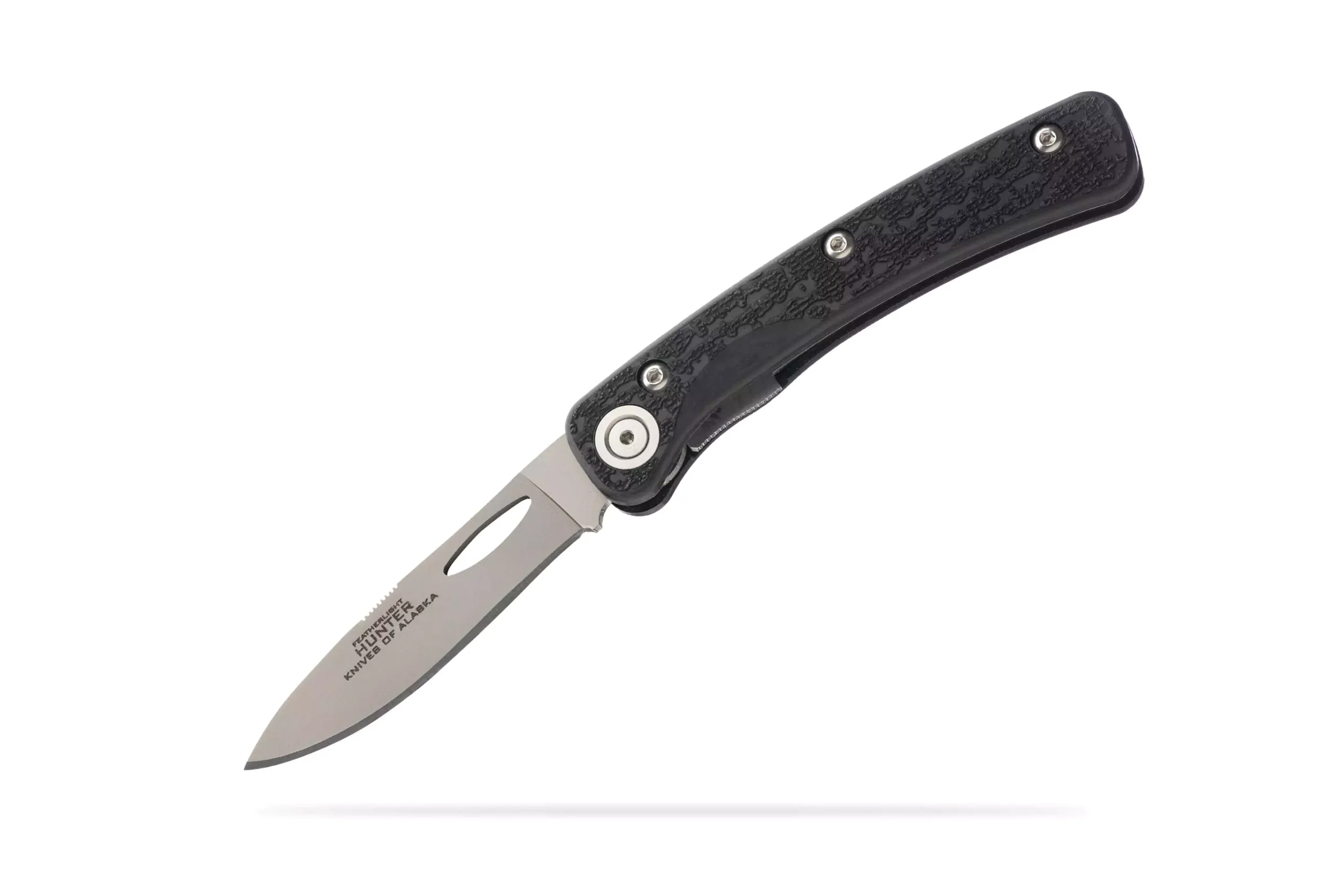 Featherlight Hunter folding knife with Suregrip handle and Wharncliffe blade