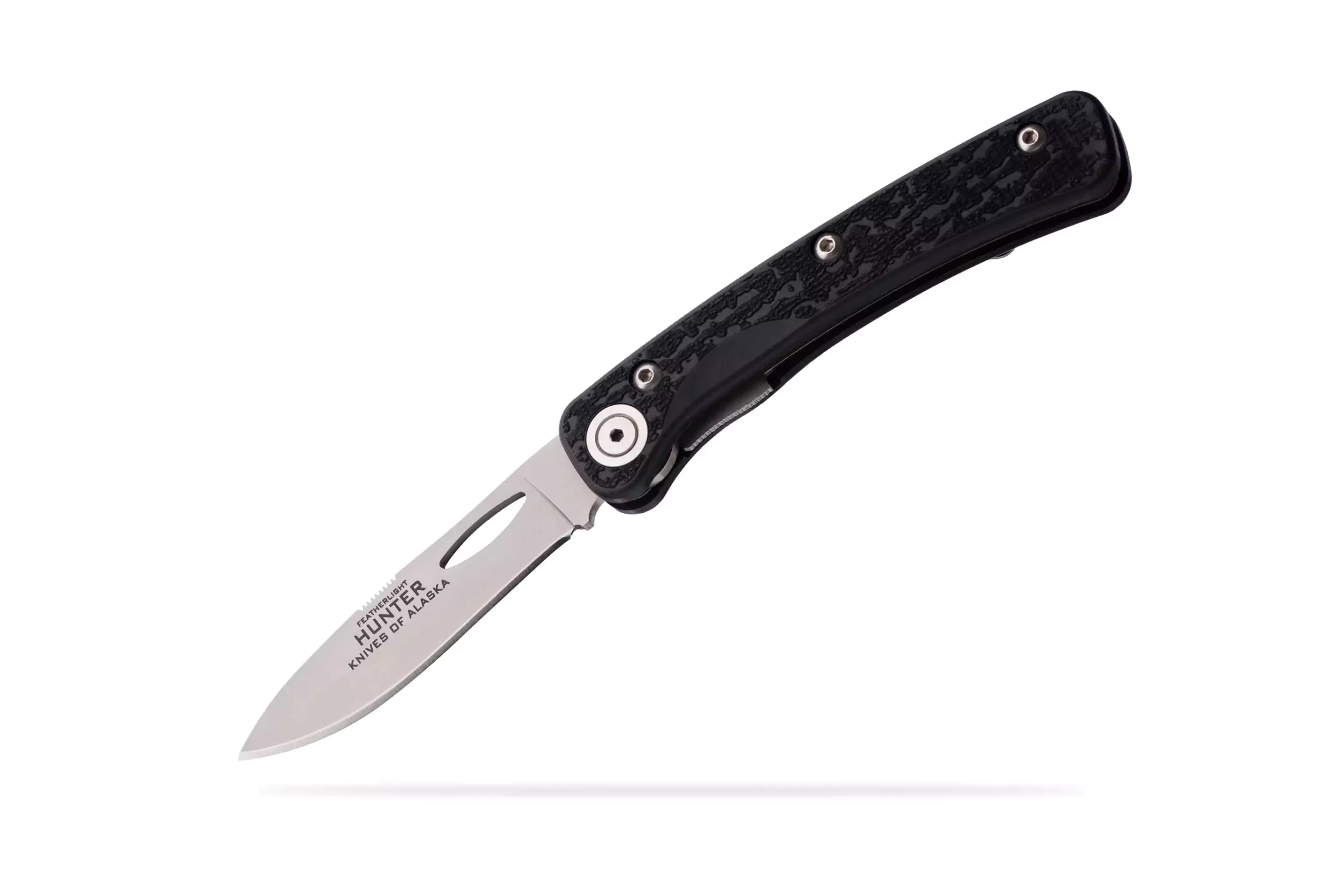 Featherlight Hunter folding knife with Suregrip handle and Wharncliffe blade