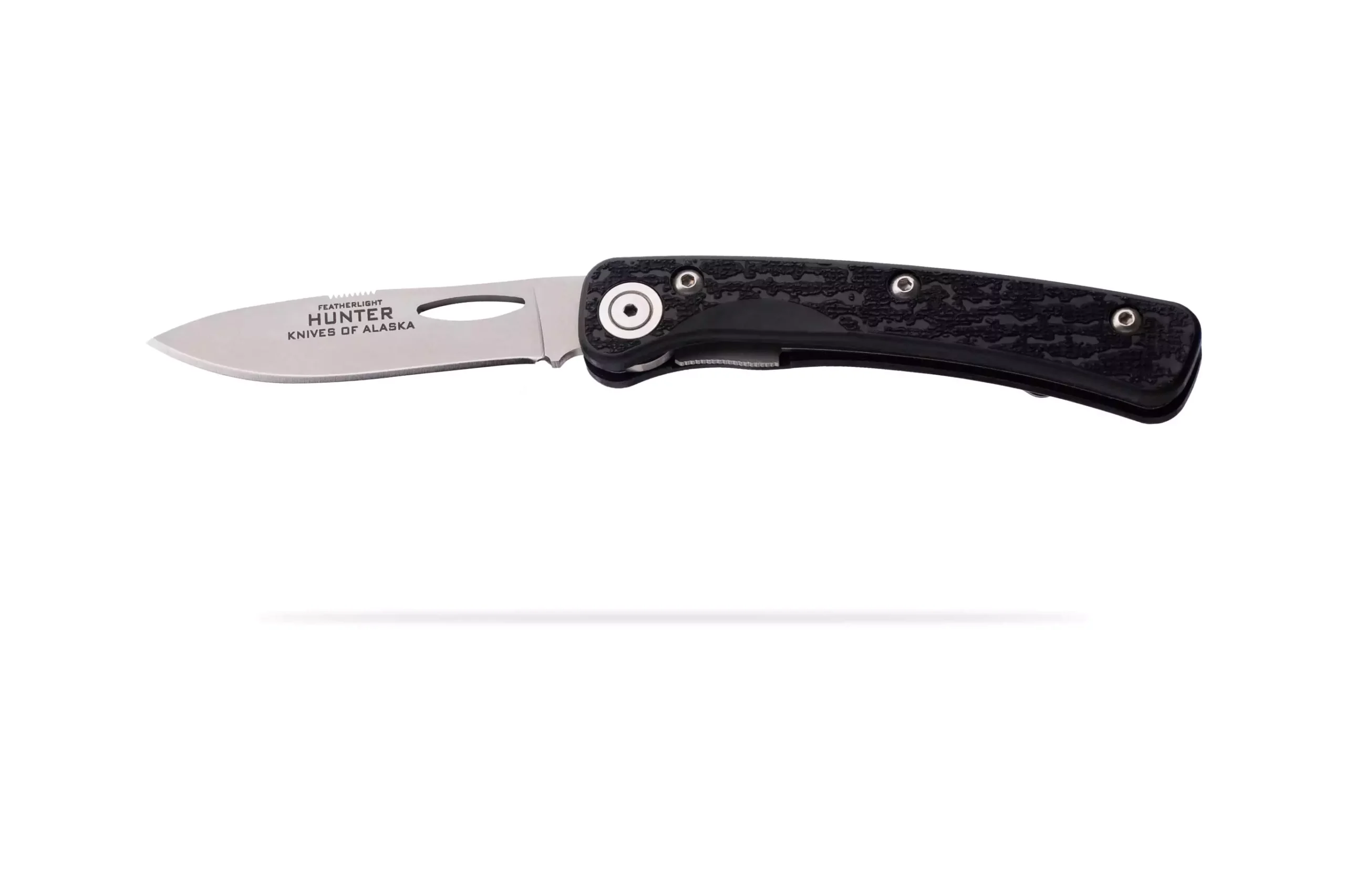 Featherlight Hunter folding knife with Suregrip handle and Wharncliffe blade