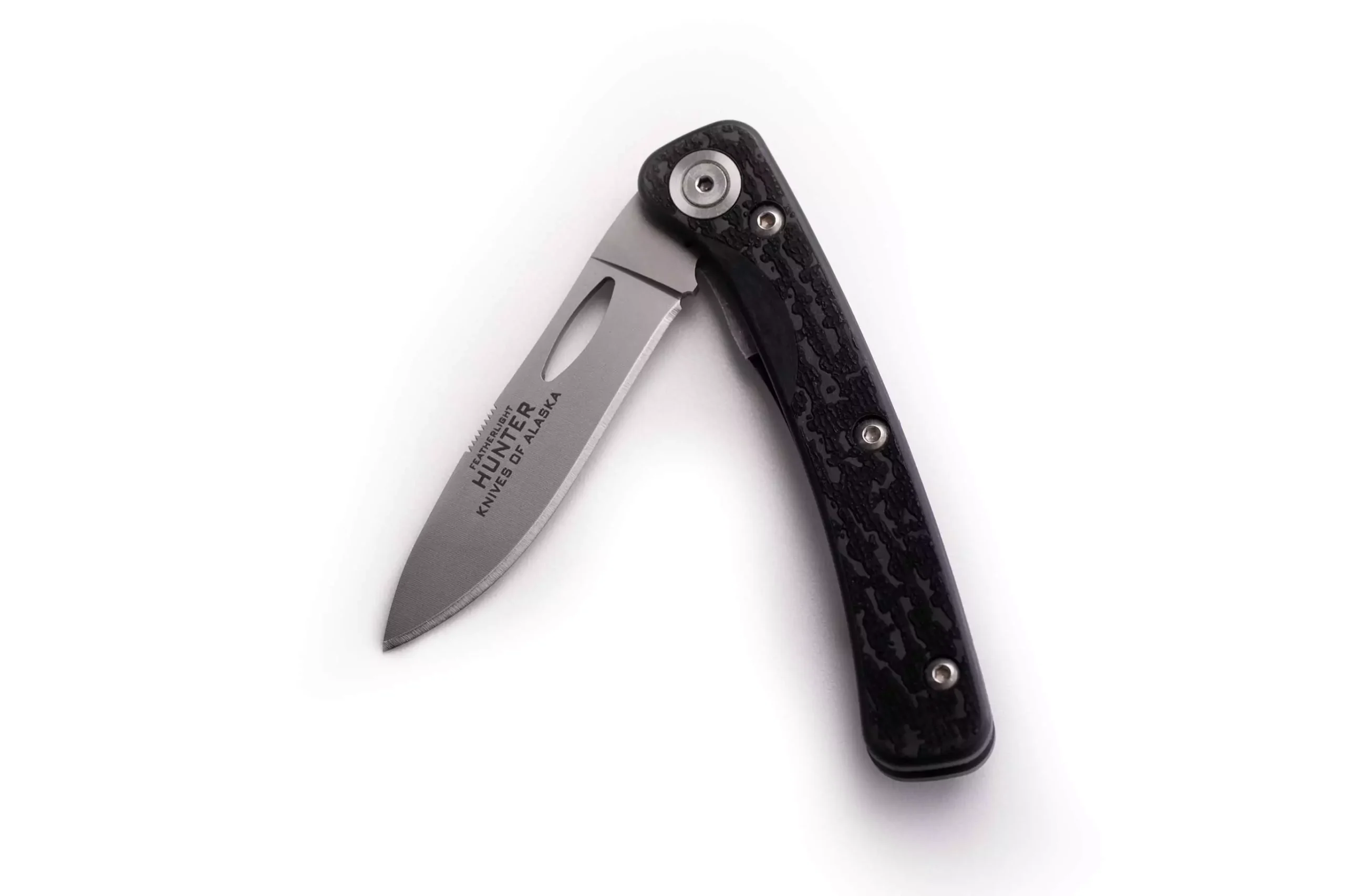Featherlight Hunter folding knife with Suregrip handle and Wharncliffe blade
