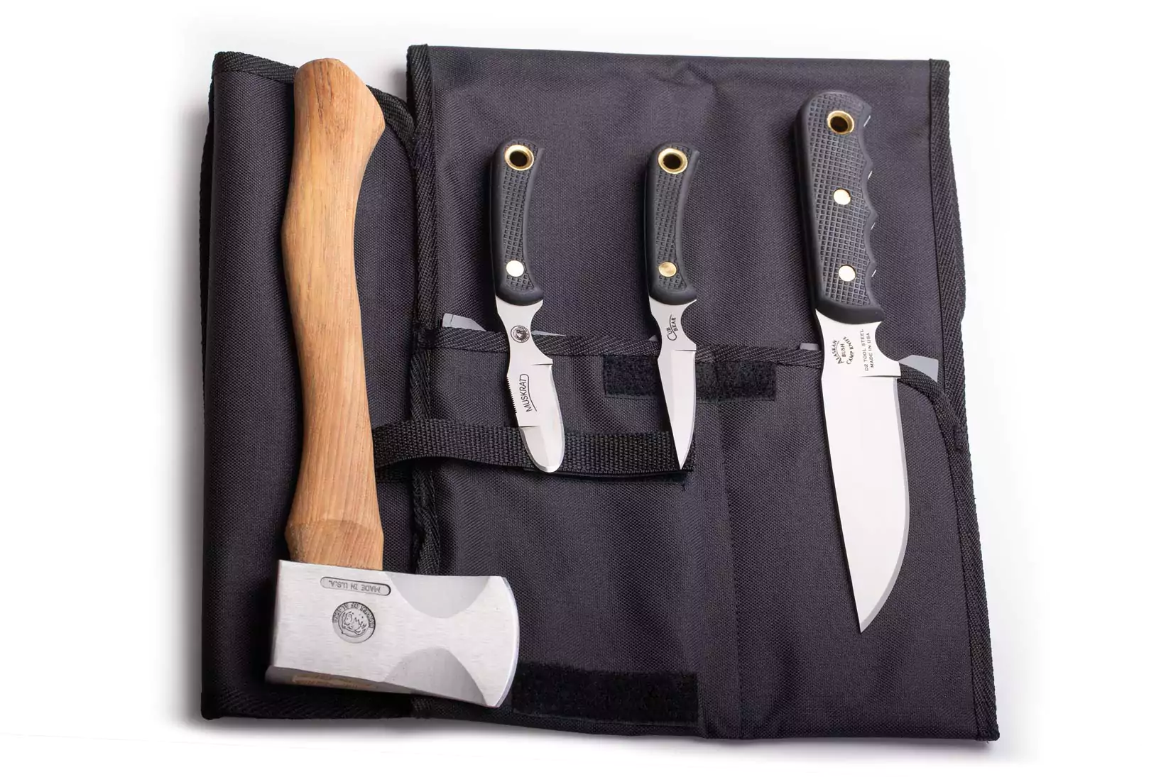 Knives of Alaska Hunter's Pro Pack set with hatchet and three knives