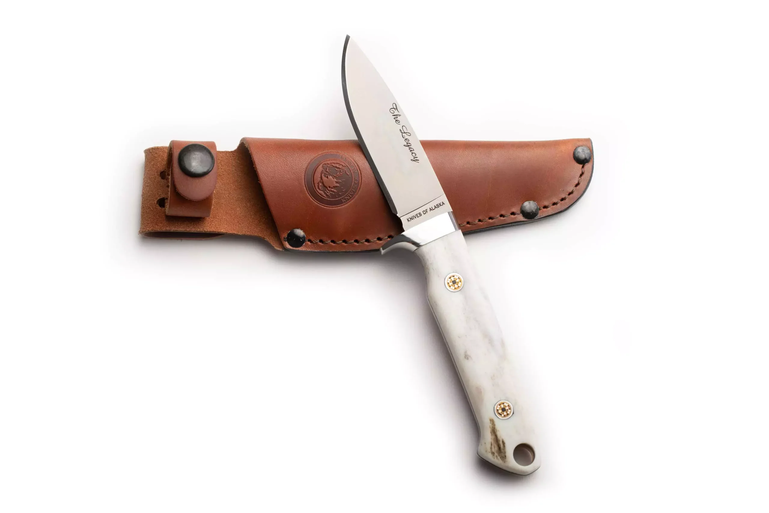 The Legacy knife with black G10 handle and Magnacut steel blade