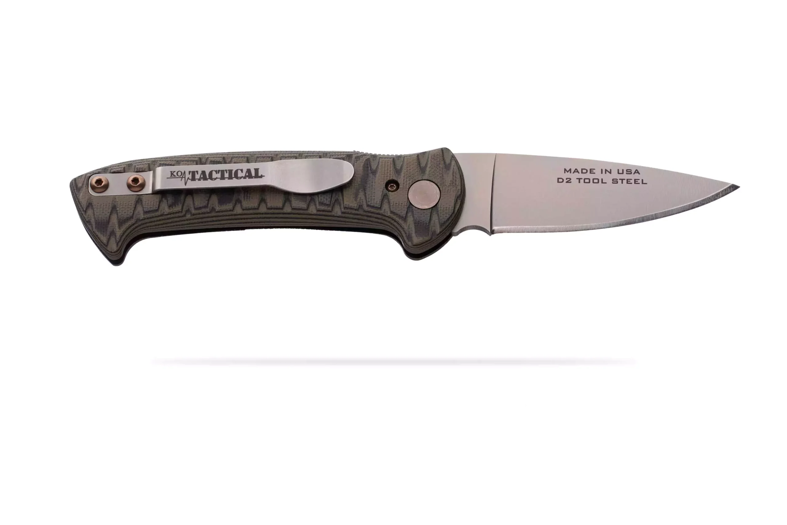 Recon Patrol Auto knife with G10 handle and D2 tool steel blade