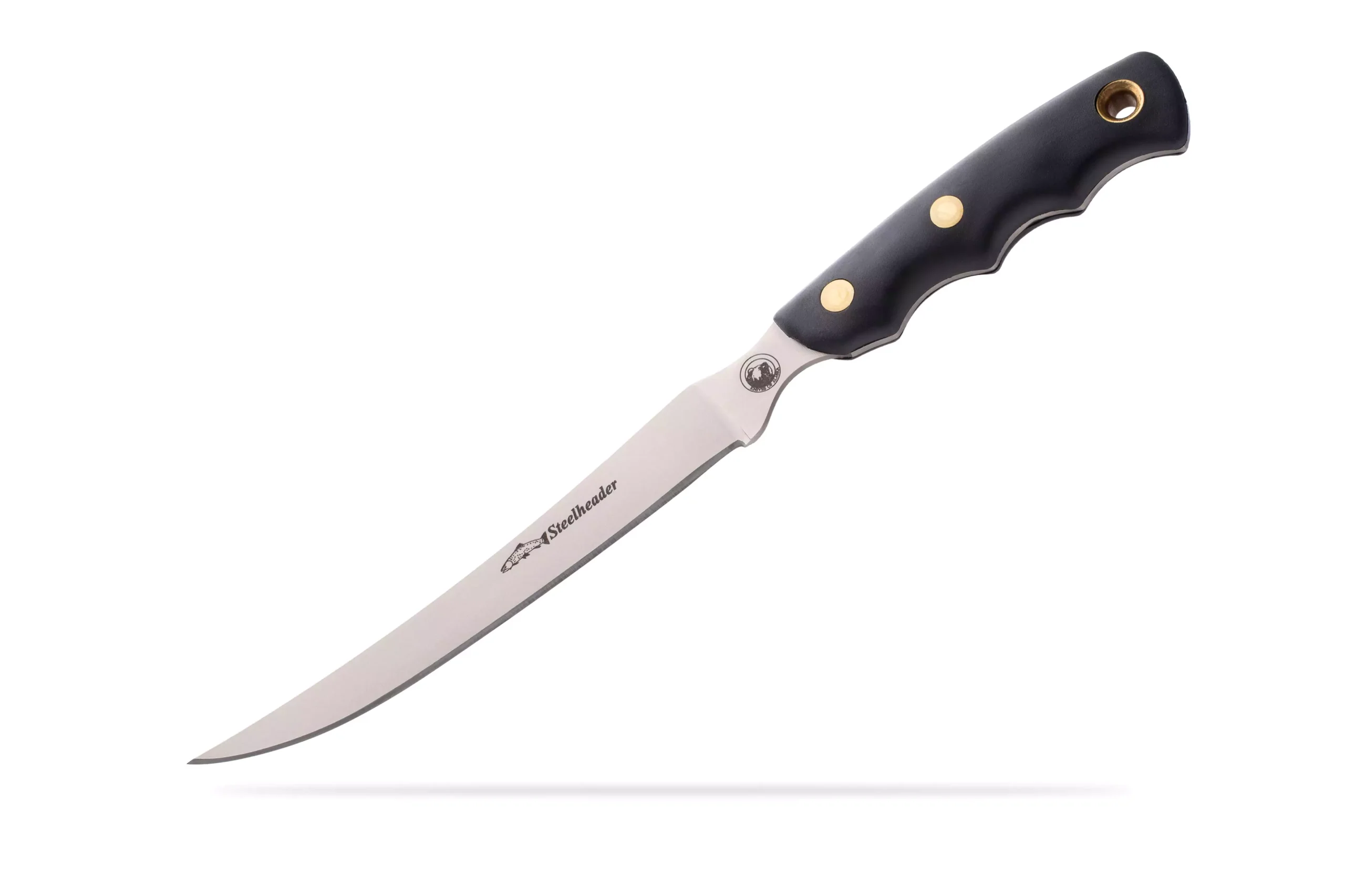 Steelheader SureGrip fillet knife with 440-C stainless steel blade.