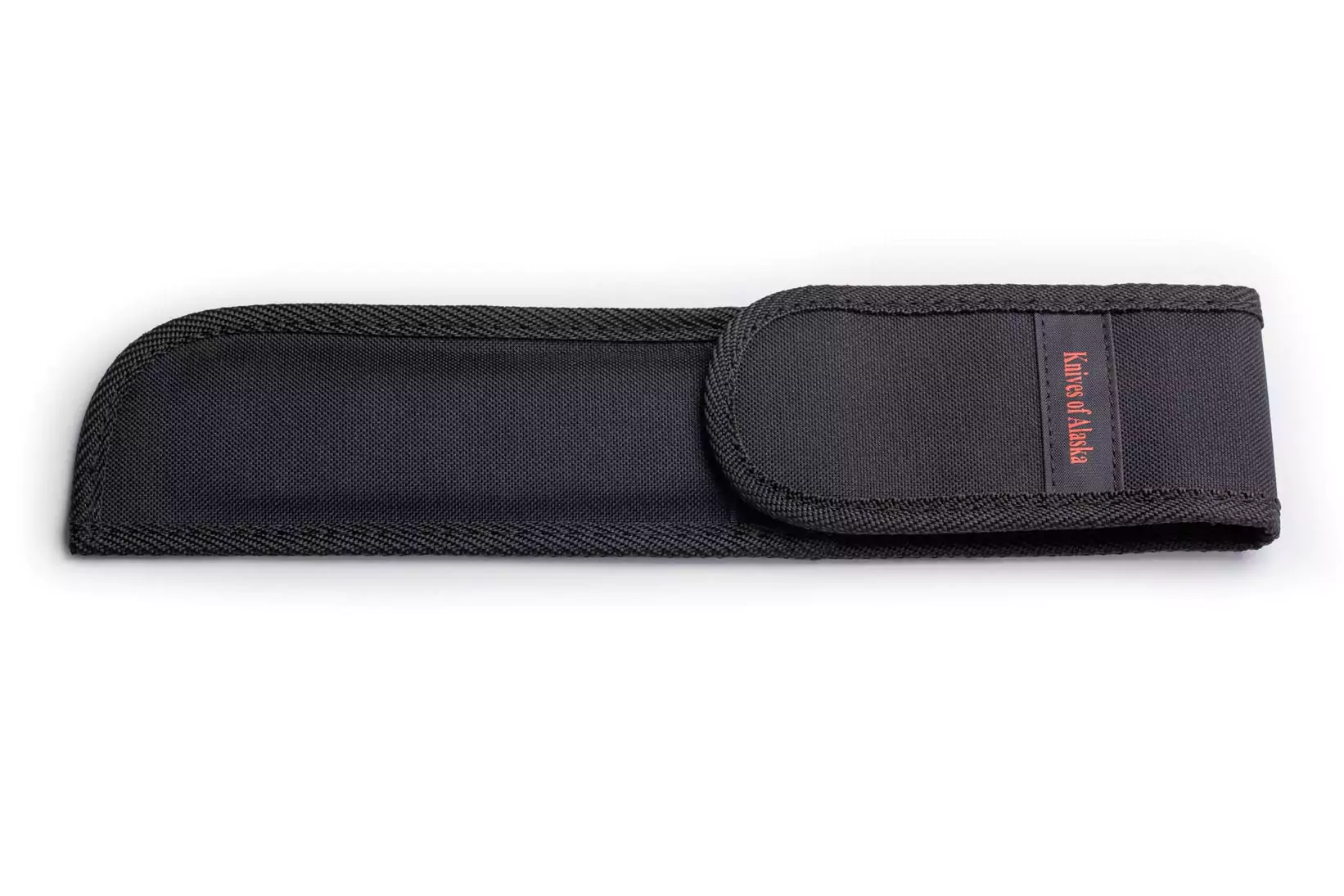Steelheader SureGrip knife sheath in durable black nylon with Knives of Alaska logo.