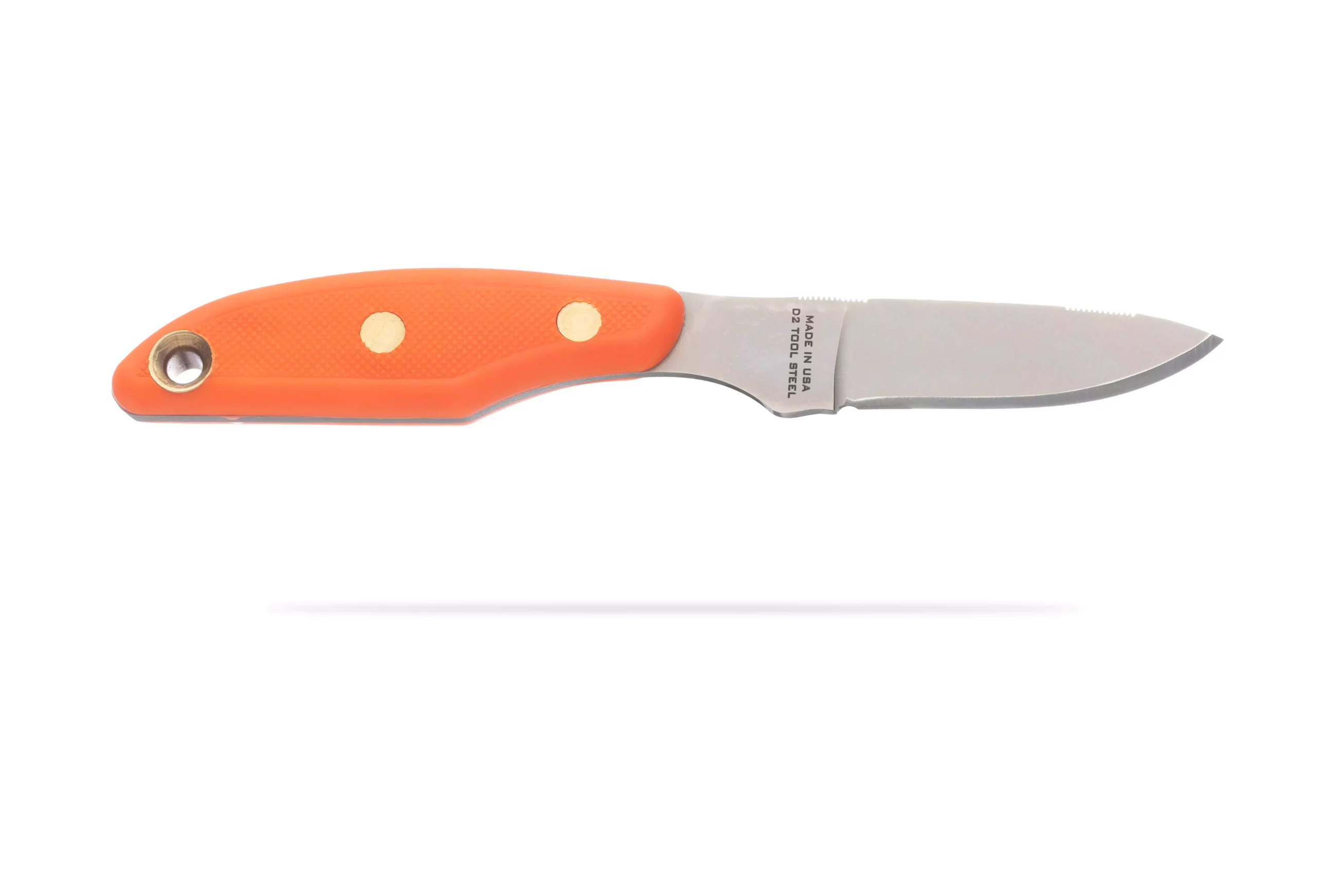 Knives of Alaska Badger knife with SureGrip handle and D2 tool steel blade.