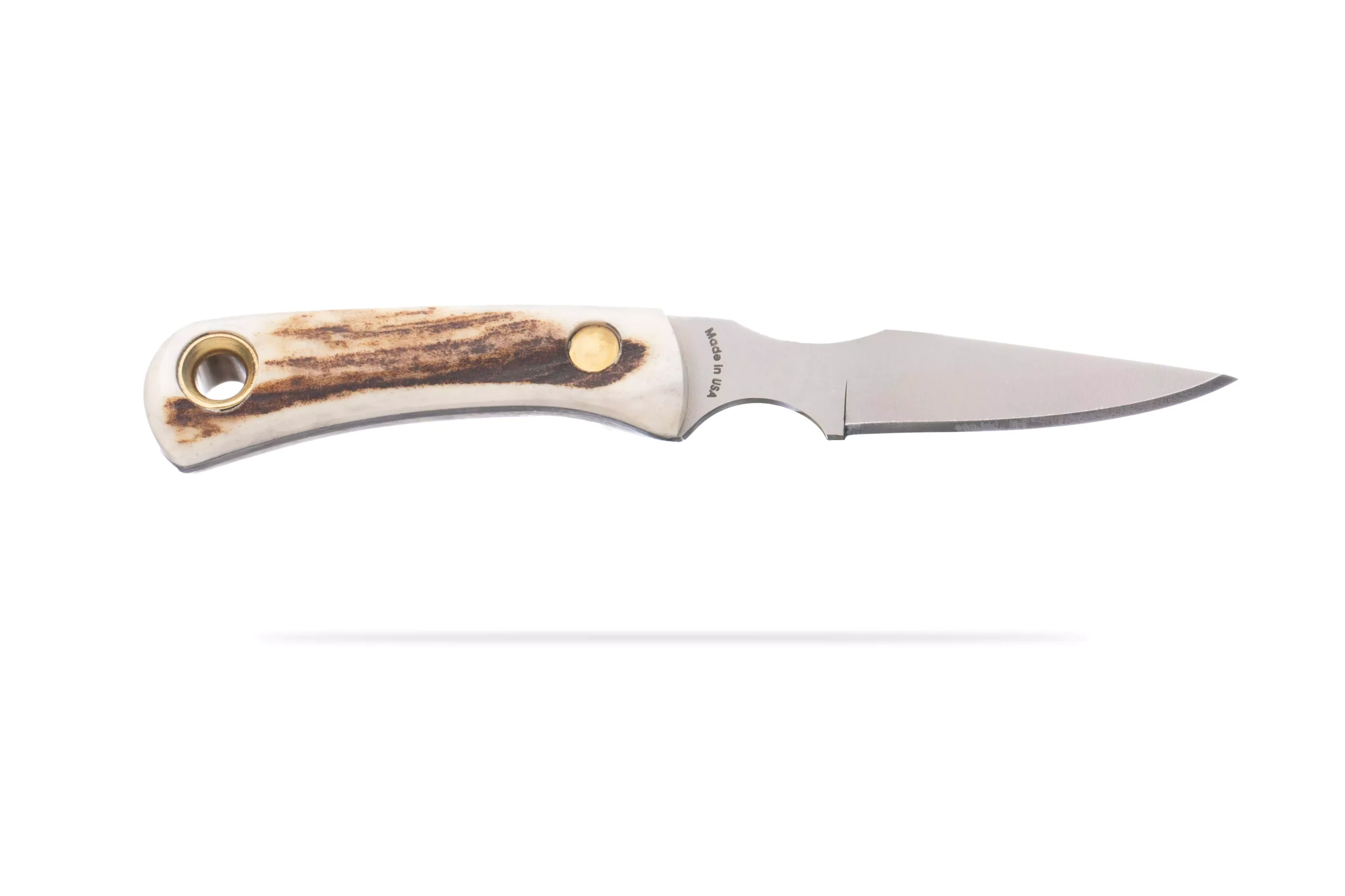 Knives of Alaska Cub Bear hunting knife with Magnacut steel blade and genuine stag handle